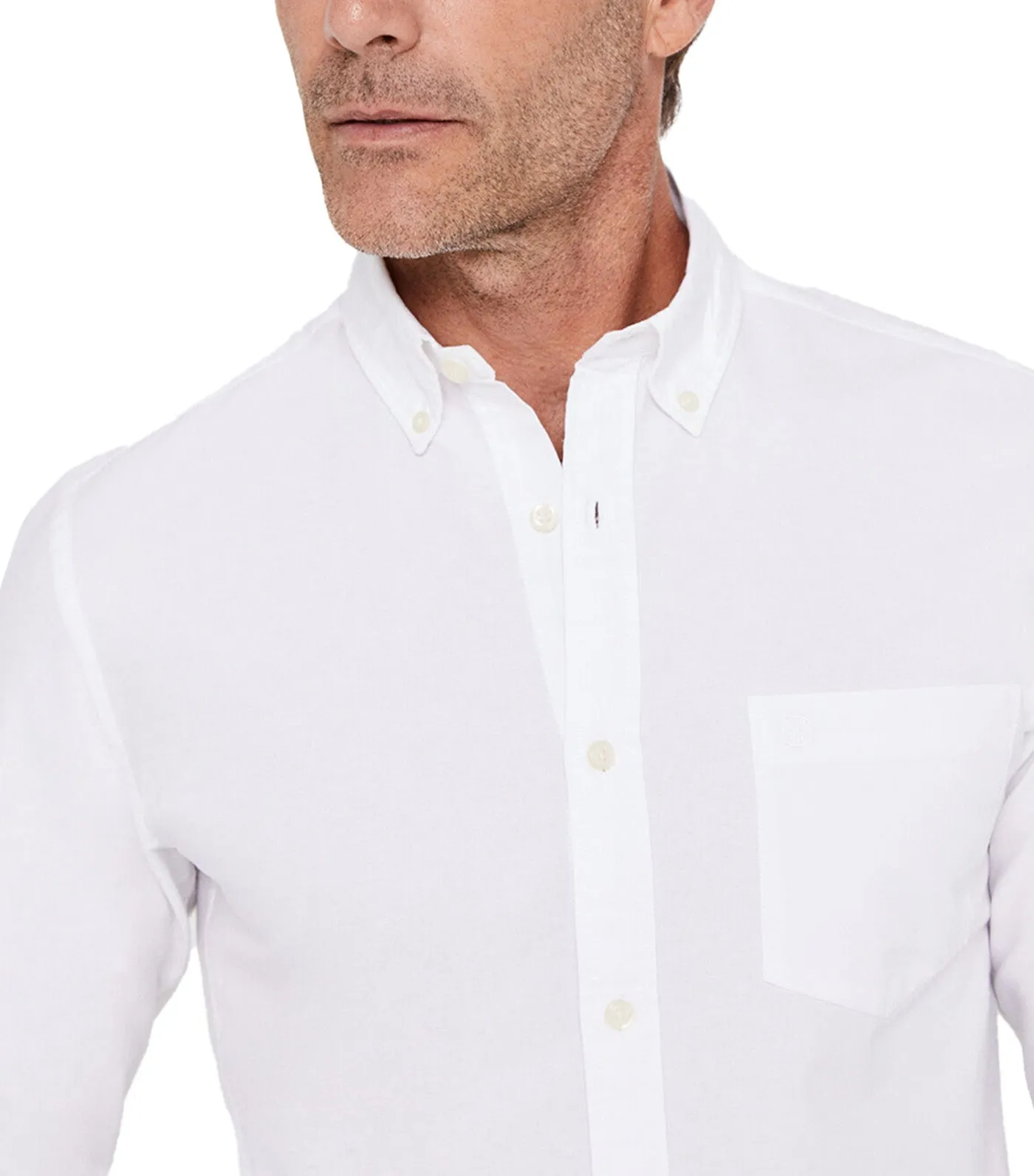 Plain Oxford Shirt White