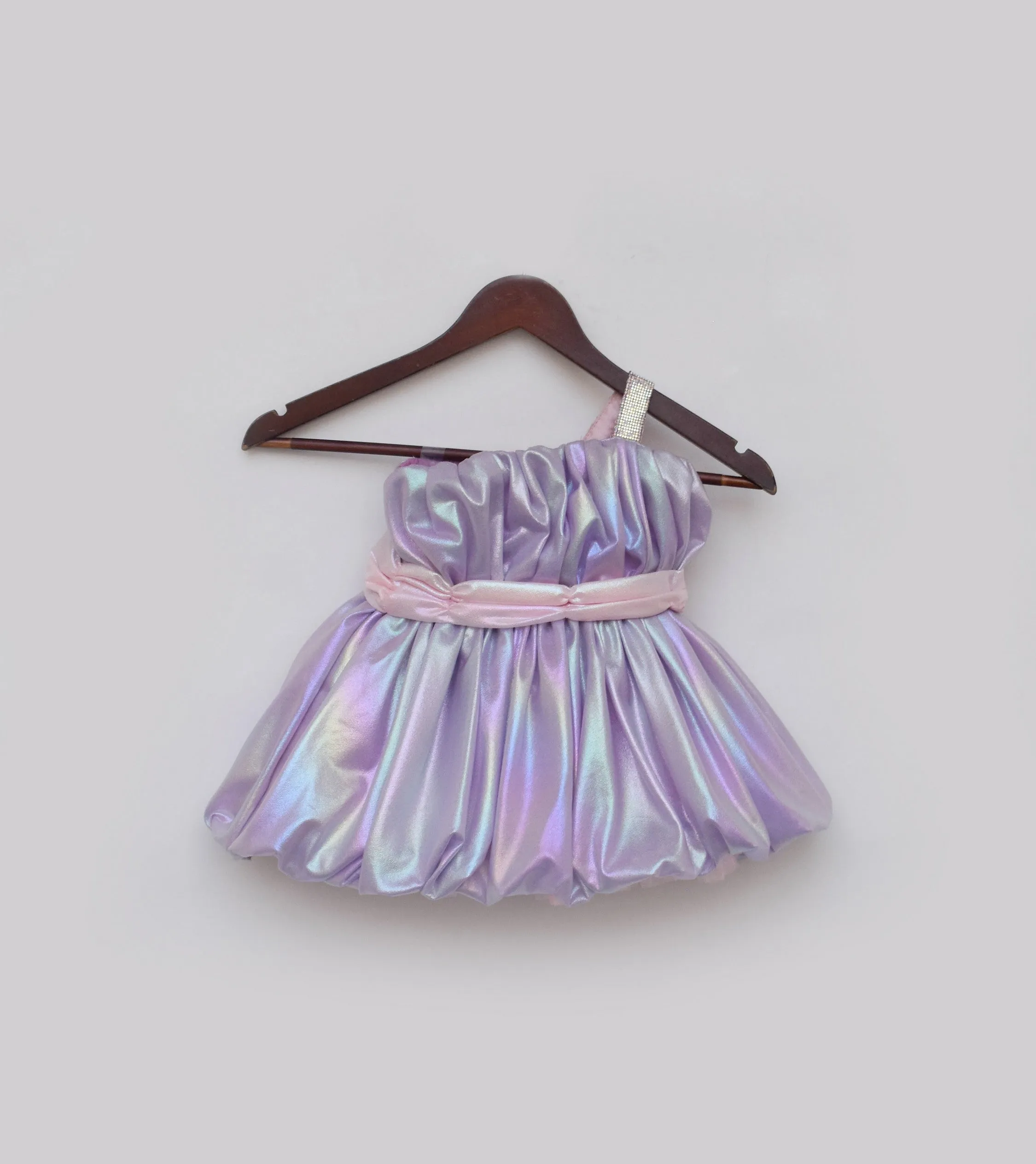 Pre Order: Purple Metallic Frock