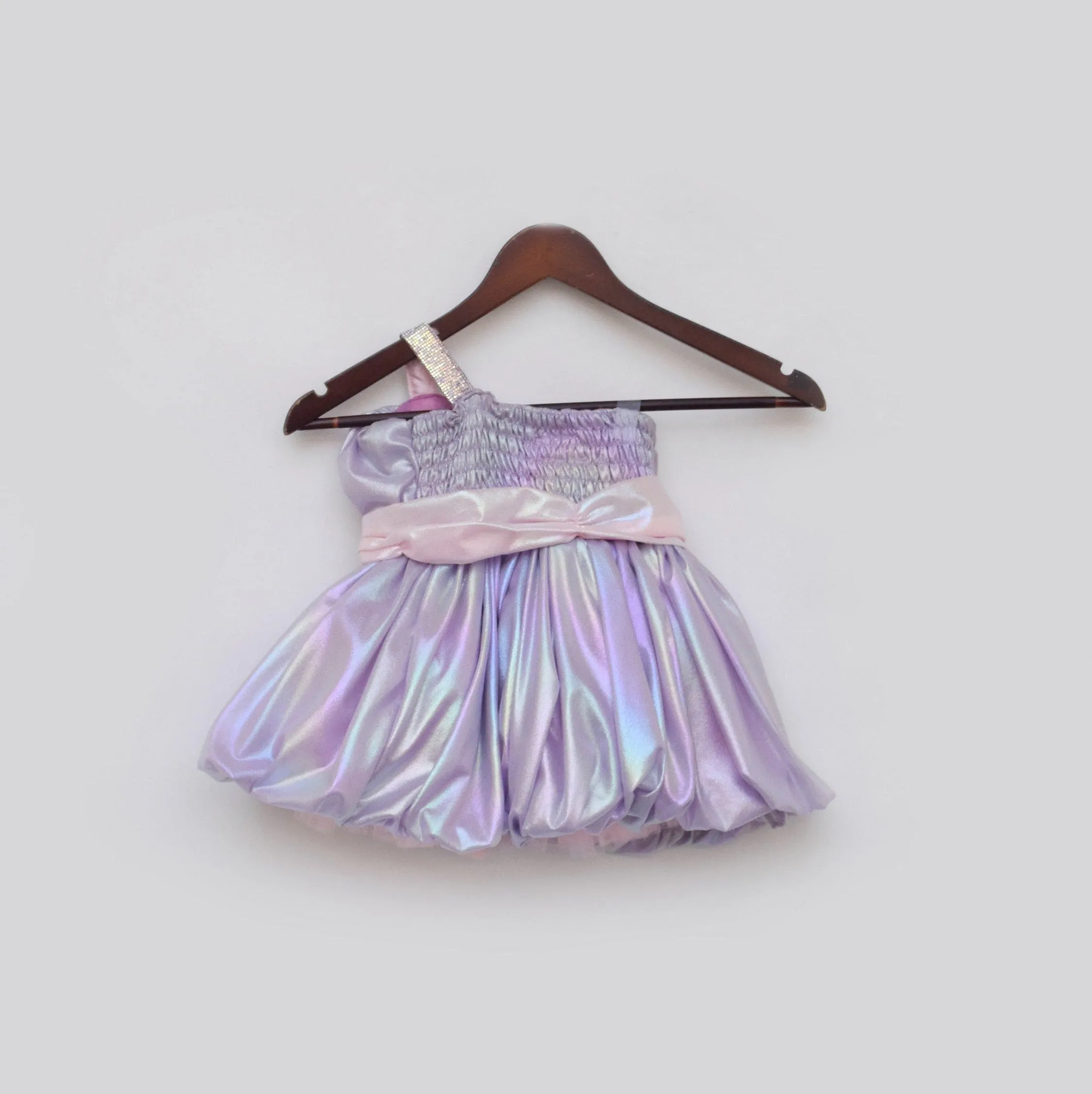 Pre Order: Purple Metallic Frock