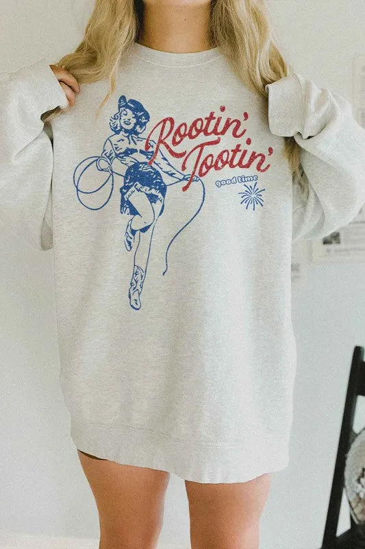 ROOTIN TOOTIN COUNTRY OVERSIZED SWEATSHIRT