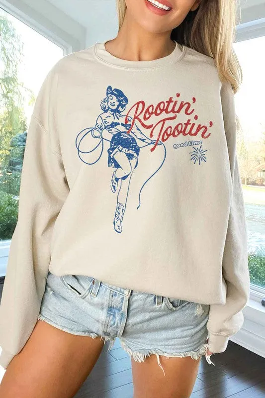 ROOTIN TOOTIN COUNTRY OVERSIZED SWEATSHIRT