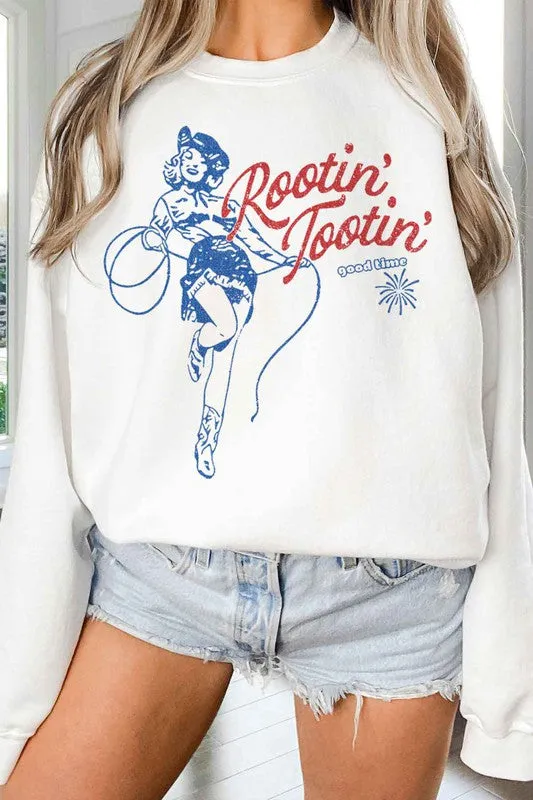 ROOTIN TOOTIN COUNTRY OVERSIZED SWEATSHIRT