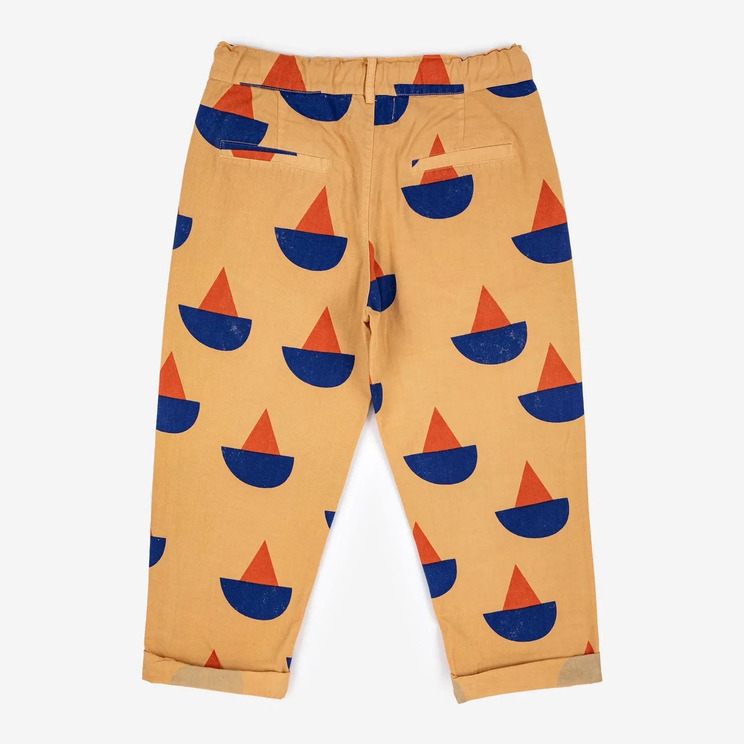 Sail Boat All Over Chino Pants by Bobo Choses