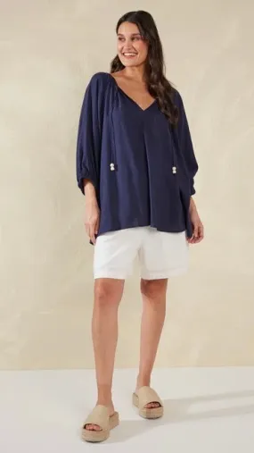 Sardinia Relaxed Blouse Riviera