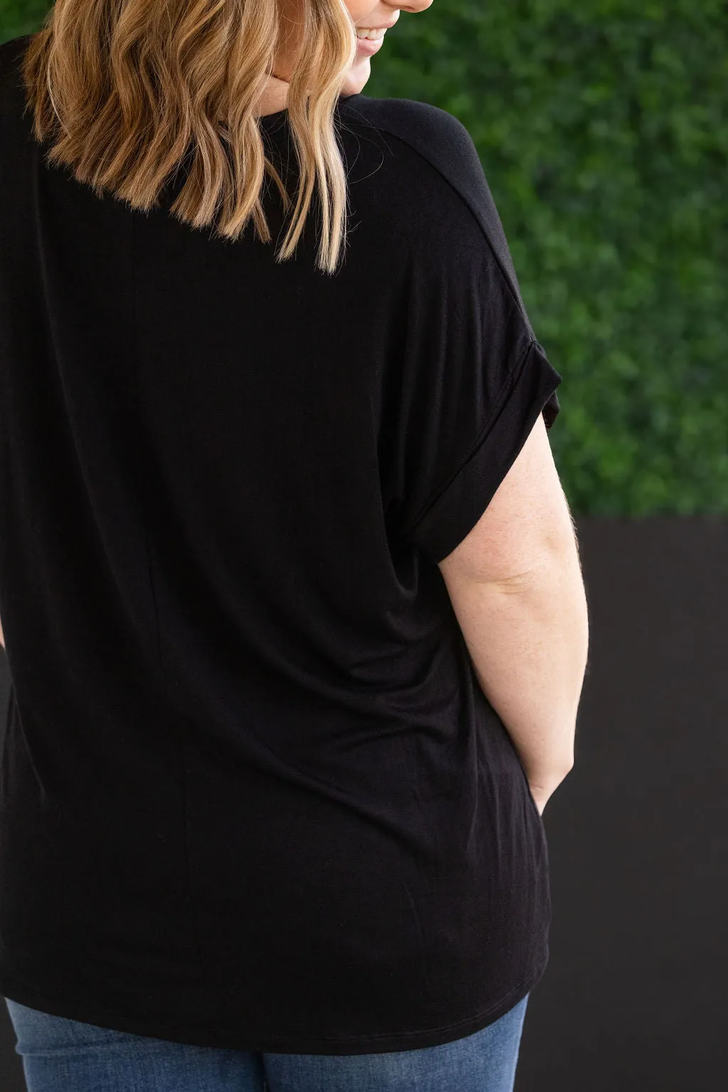 Sierra Pocket Top - Black by Michelle Mae