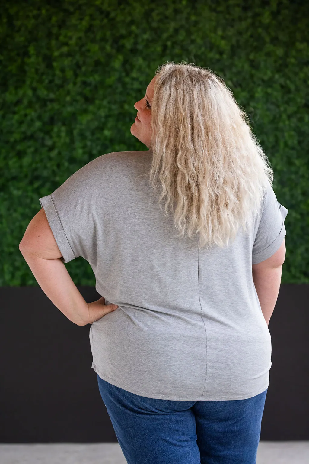 Sierra Pocket Top - Grey by Michelle Mae