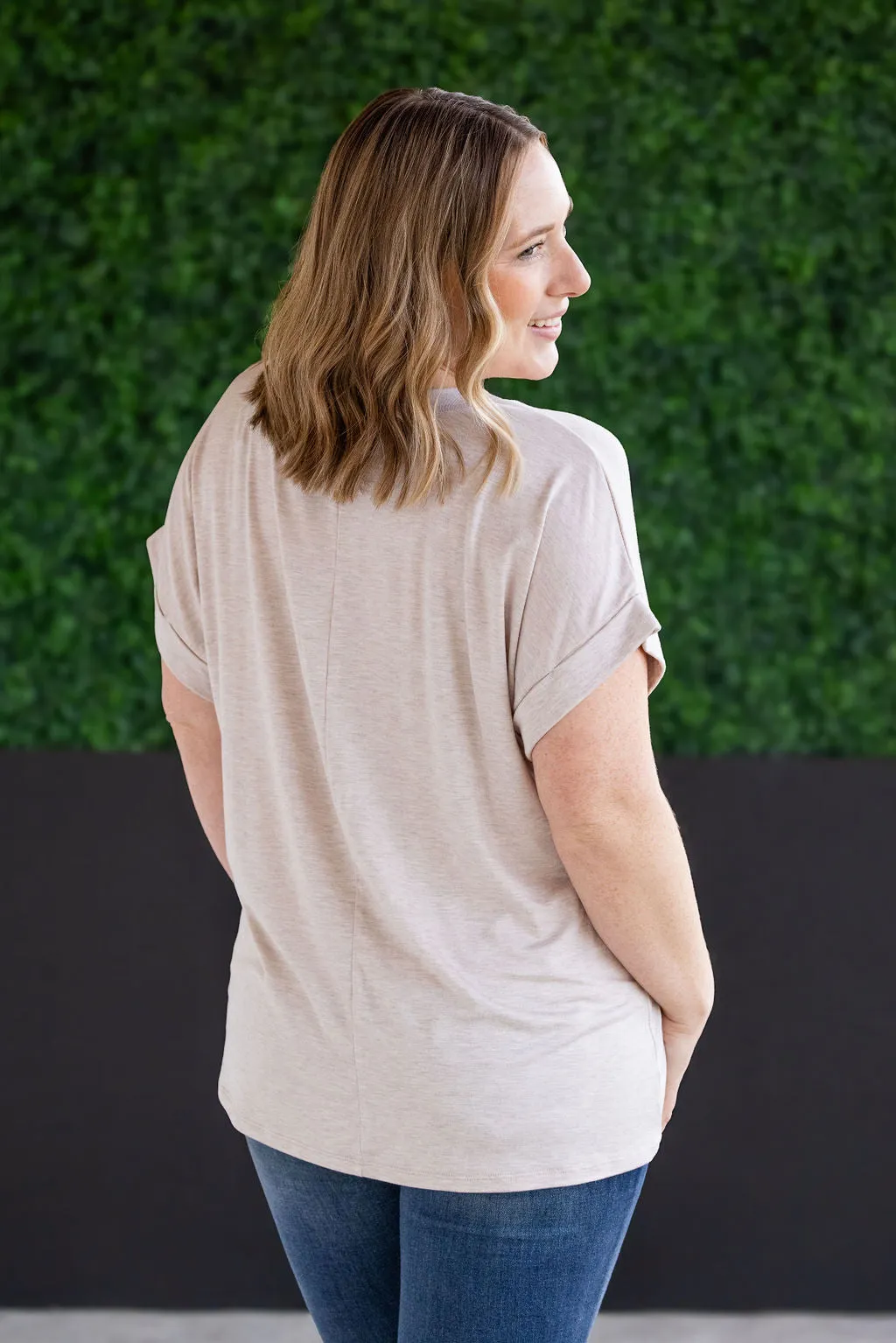 Sierra Pocket Top - Oatmeal by Michelle Mae