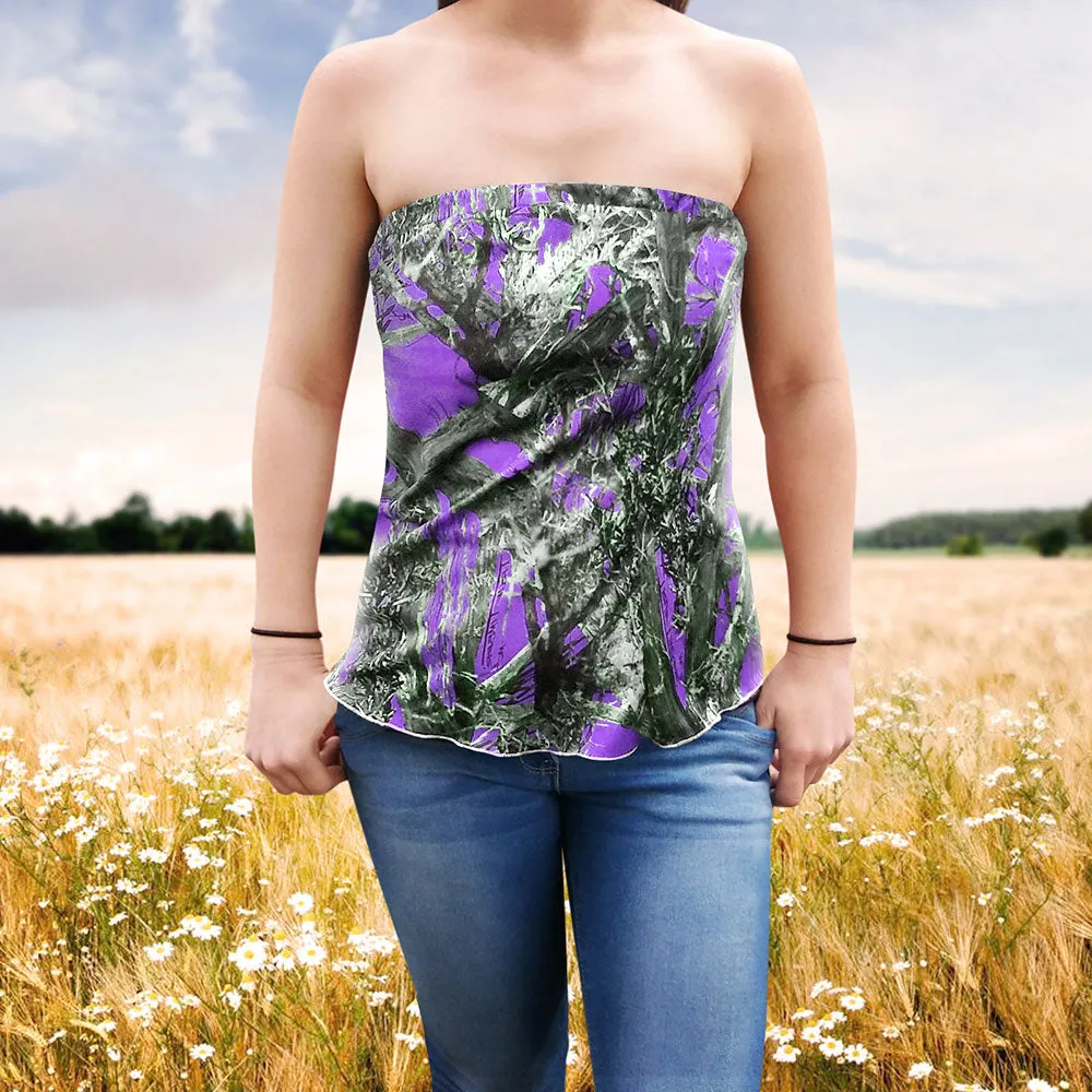 Strapless Camo Top