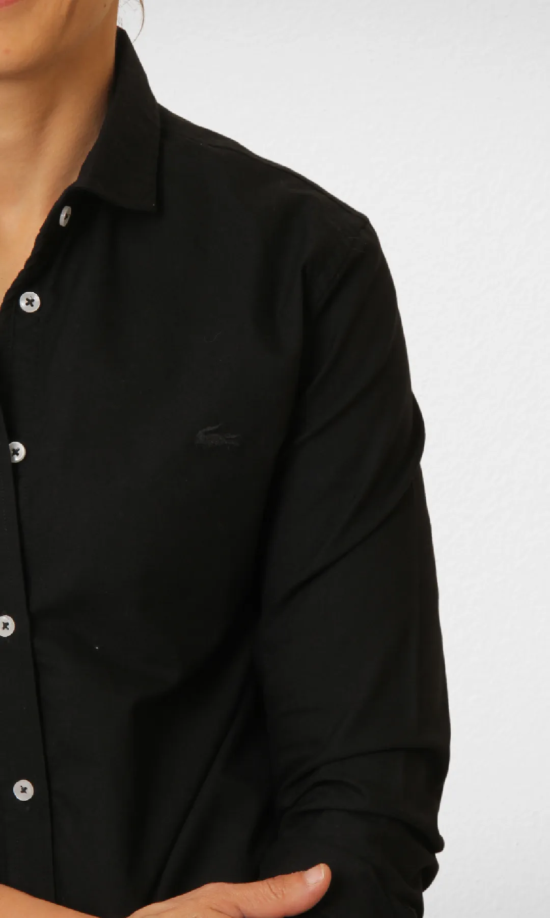 Women Lacoste shirt (Black)