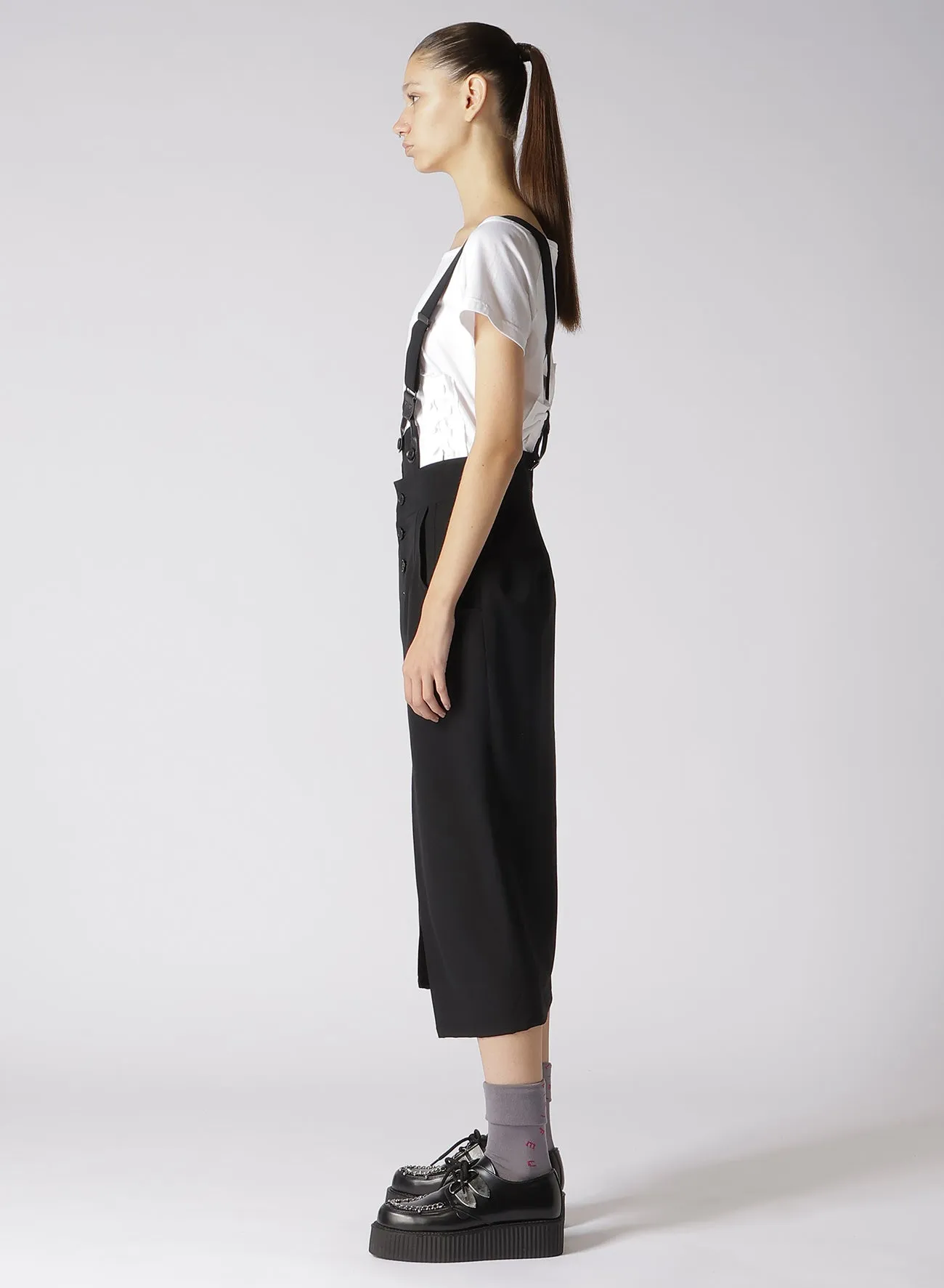 WOOL/GABARDINE TWISTED TIGHT SKIRT