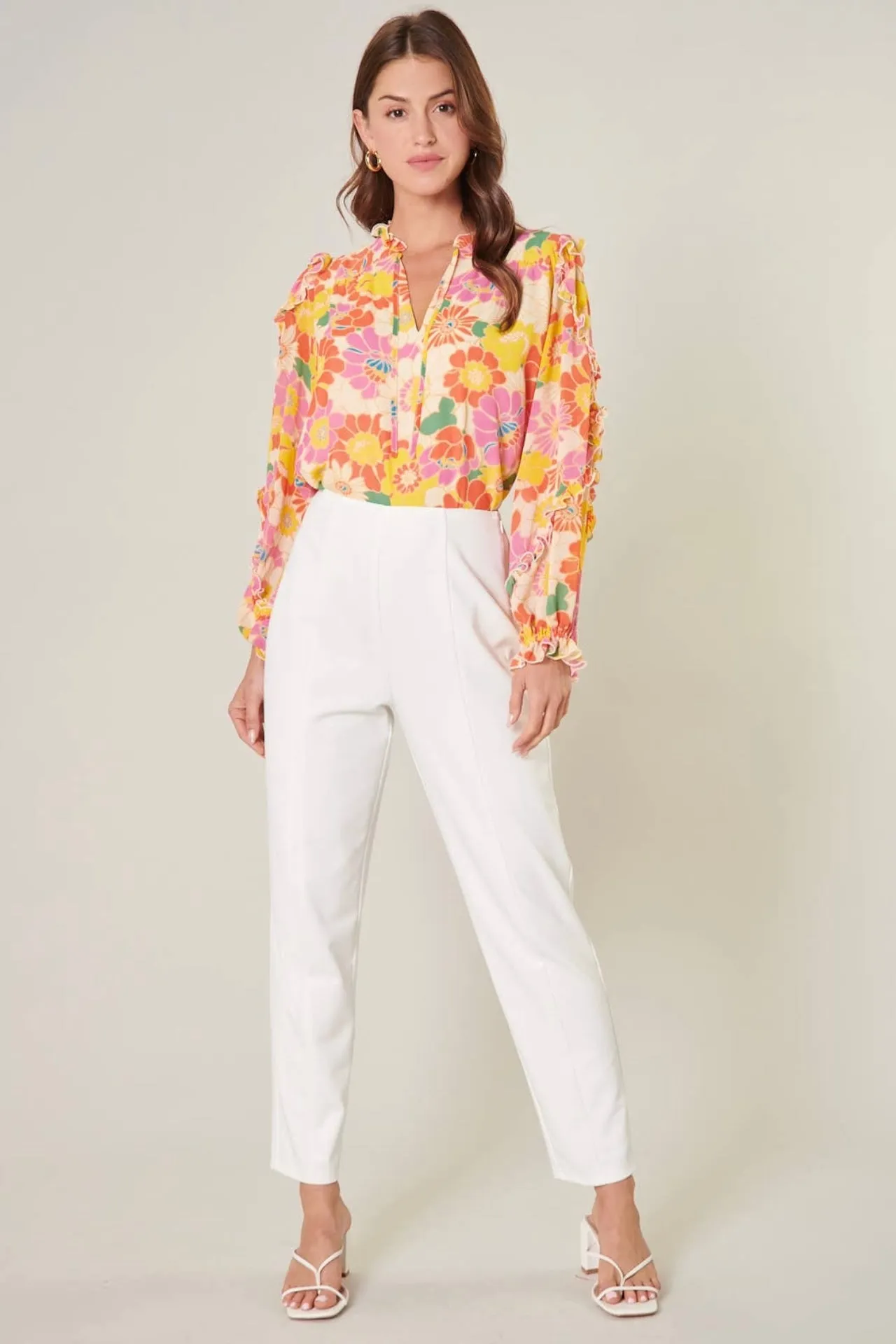 Zippy Tropical Raj Ruffle Blouse